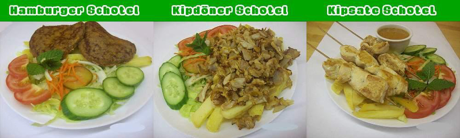 Hamburger schotel, kipdöner schotel, kipsate schotel